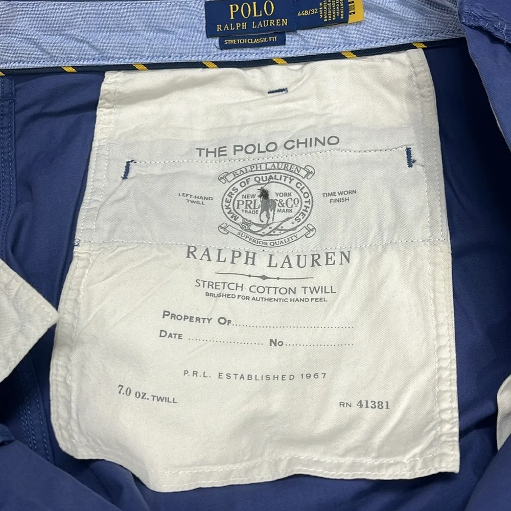 Polo Ralph Lauren’s Stretch Classic Fit Chino Pant 97% cotton 3% elastane - Picture 14 of 16